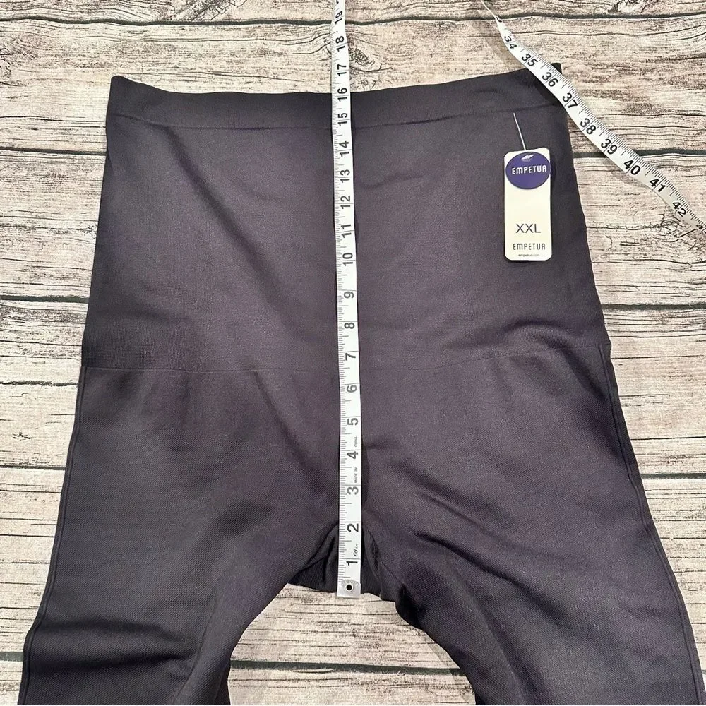 NWT Shapermint Empetua High Waisted Capri Leggings in Black Size XXL